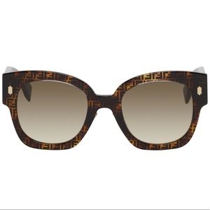 Brown "Forever Fendi" Roma Sunglasses
